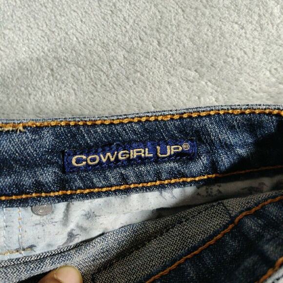 Cowgirl Up Jeans Womens 12/26 Blue Mid Rise Western Bootcut Denim Classicore - Picture 6 of 12